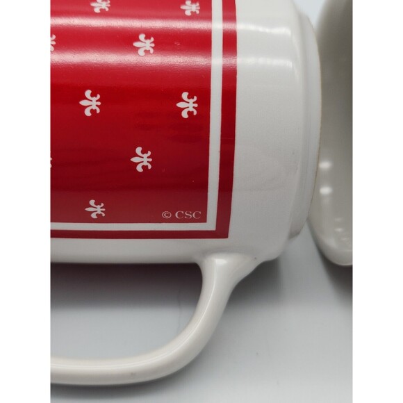 Campbell Soup Kids CSC Coffee Mugs Vintage Pair of Stoneware Cups Chef Hats - Picture 9 of 12